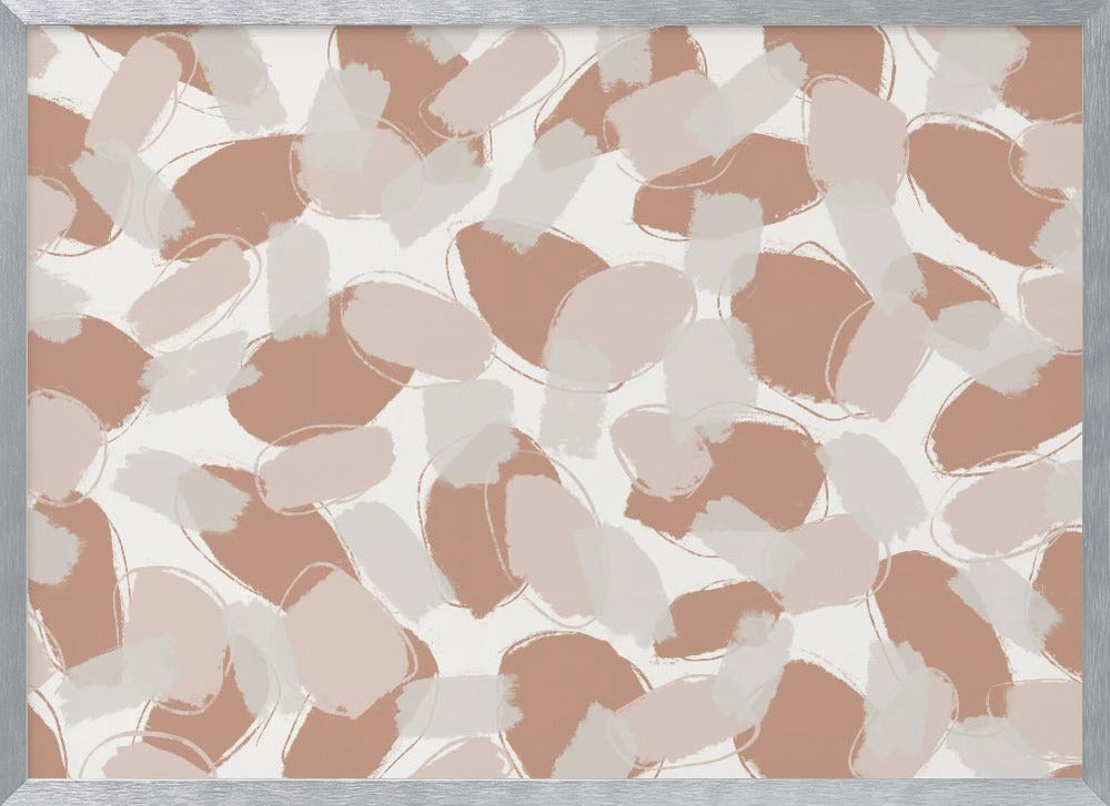 Soft Pastel Strokes Square Poster